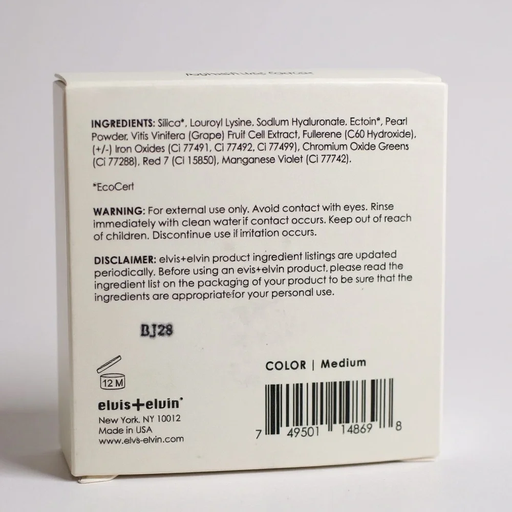 Elvis + Elvin New York Hyaluronic Setting Powder Medium 035 oz 10g w/ Fullerene